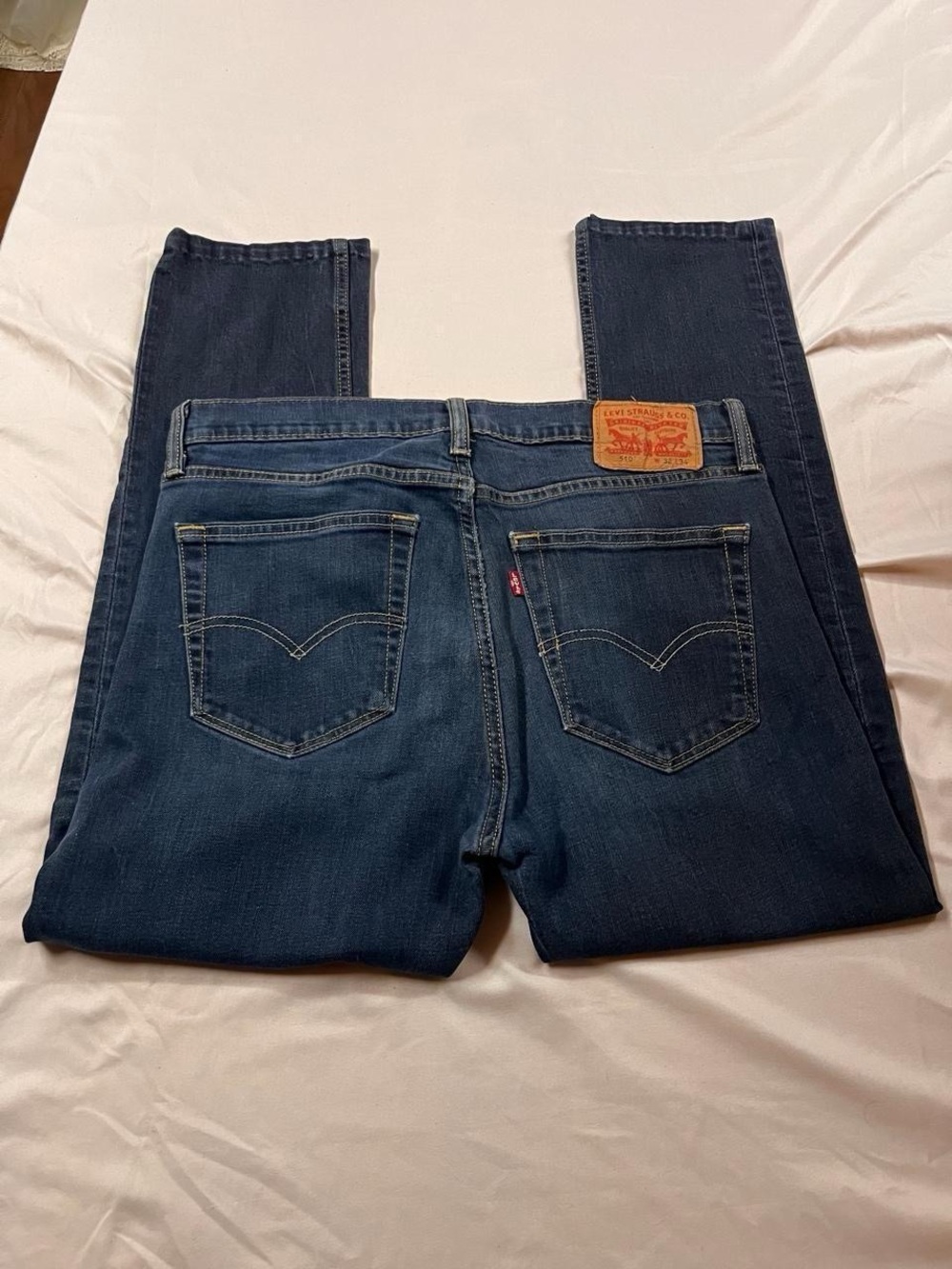 Levi's Men’s Dark Blue Straight Leg Jeans